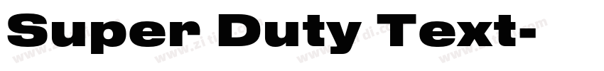 Super Duty Text字体转换